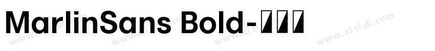 MarlinSans Bold字体转换